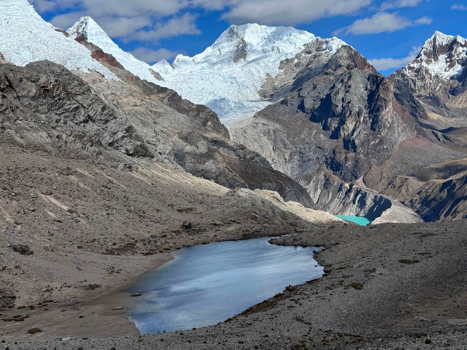 Lakes and snow peaks